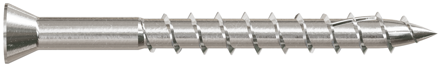 Simpson Strong-Tie T07162WP5 Deck-Drive™ DWP WOOD SS Screw — #7 x 1-5/8 in. T15, Trim Head, Type 316 (5 lb.)