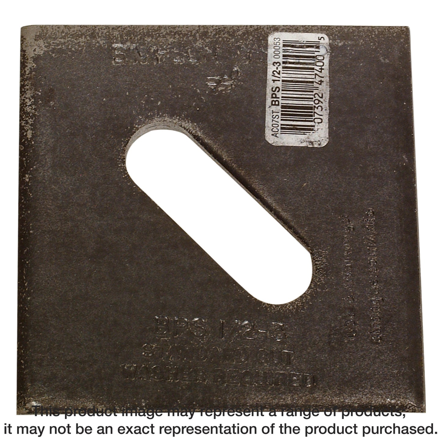 Simpson Strong-Tie BPS 1/2-3 BPS 3 in. x 3 in. Slotted Bearing Plate with 1/2 in. Bolt Dia. (Pack of 2000)