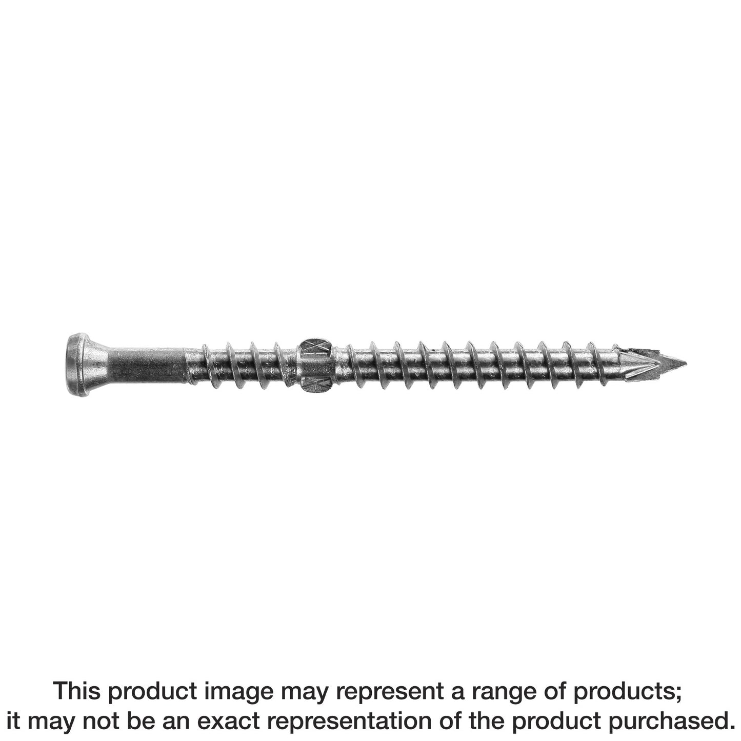 Simpson Strong-Tie DHPDSS212R100 Deck-Drive™ DHPD HARDWOOD Screw — #10 x 2-1/2 in. Type 305 (100-Qty) (Pack of 10)