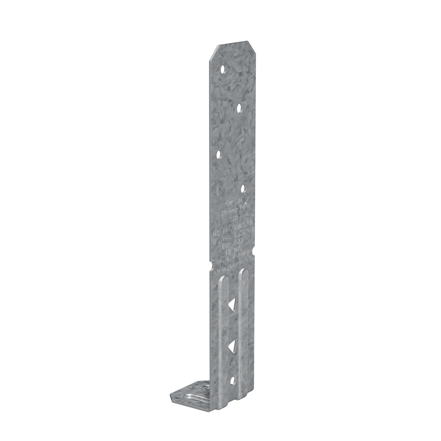 Simpson Strong-Tie SSPZ SSP 18-Gauge ZMAX® Galvanized Single Stud Plate