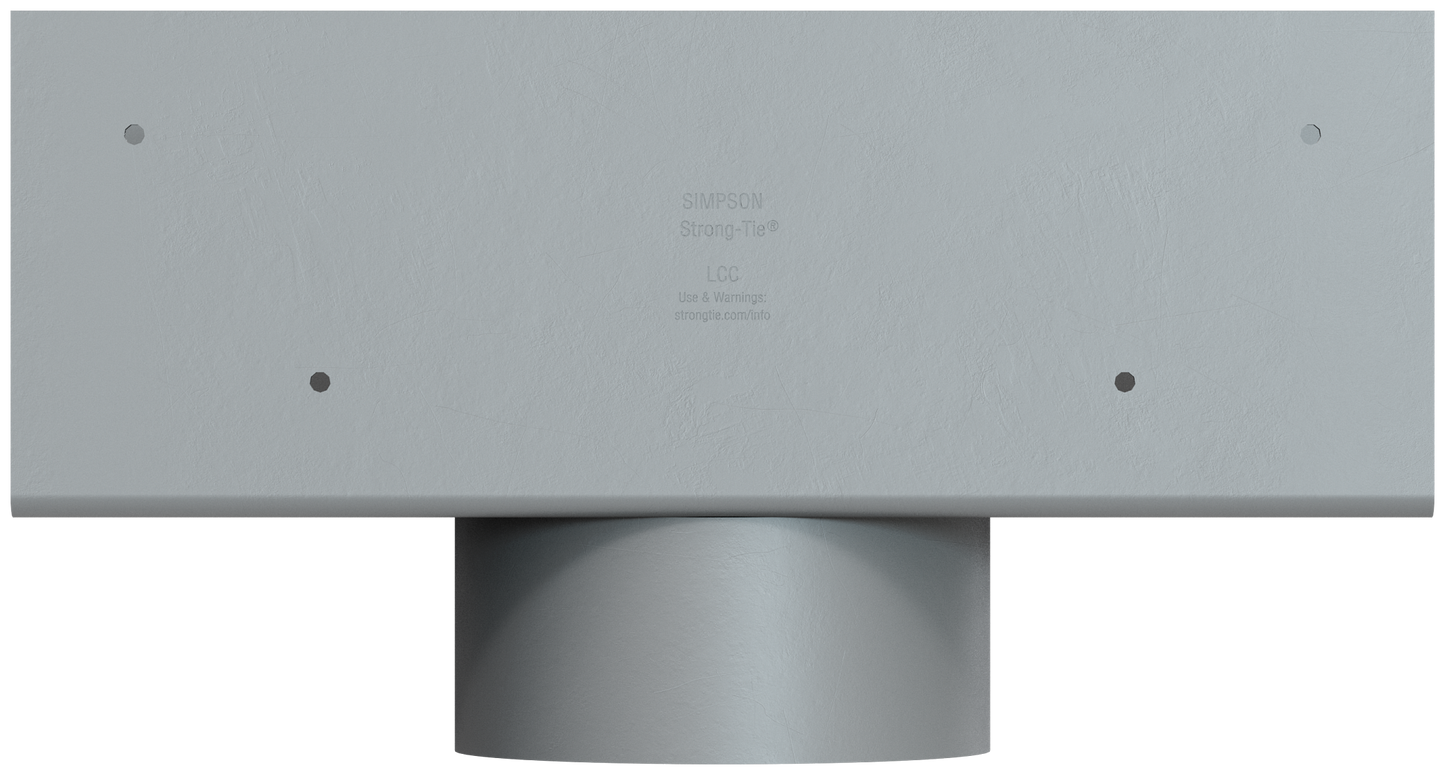 Simpson Strong-Tie LCC4.5-4 LCC 4-5/8 in. Column Cap for 4 in. Outside Diameter Lally Column