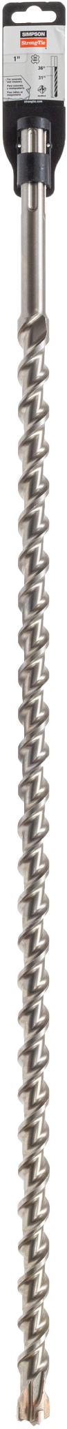 Simpson Strong-Tie MDMX10036Q 1 in. x 36 in. SDS-max® Shank Quad-Head Drill Bit