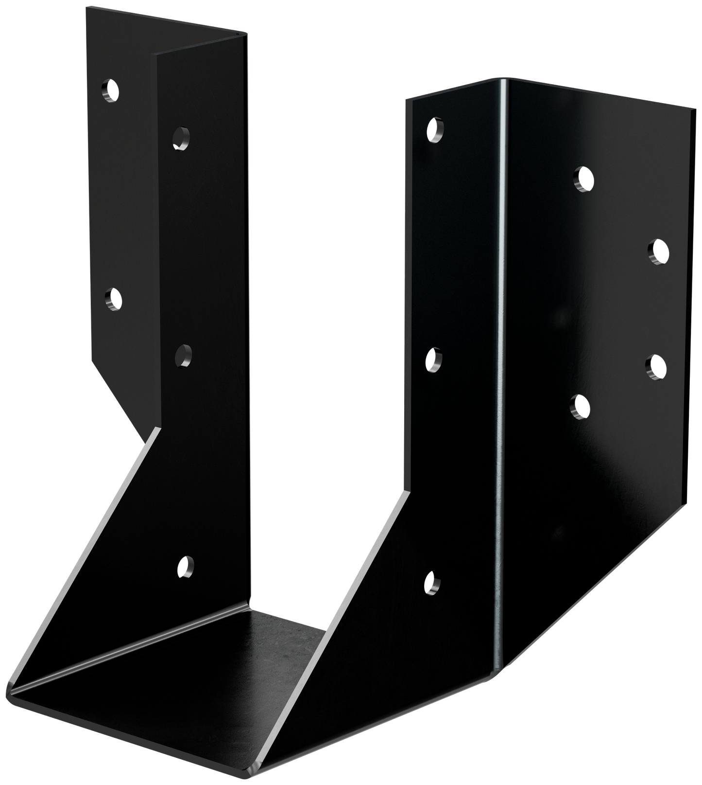 Simpson Strong-Tie OHU48-SDS3 OHU® Black Powder-Coated Ornamental Joist Hanger for 4x8 w/ Strong-Drive® SDS Screws