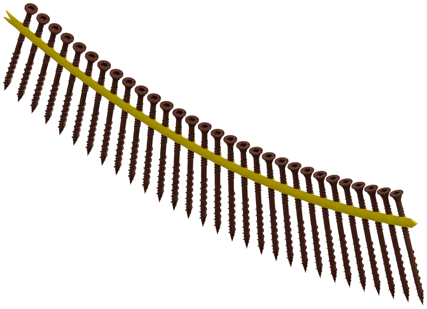 Simpson Strong-Tie DSVR3S Deck-Drive™ DSV WOOD Screw (Collated) — #10 x 3 in. T25 6-Lobe, Red (1000-Qty)