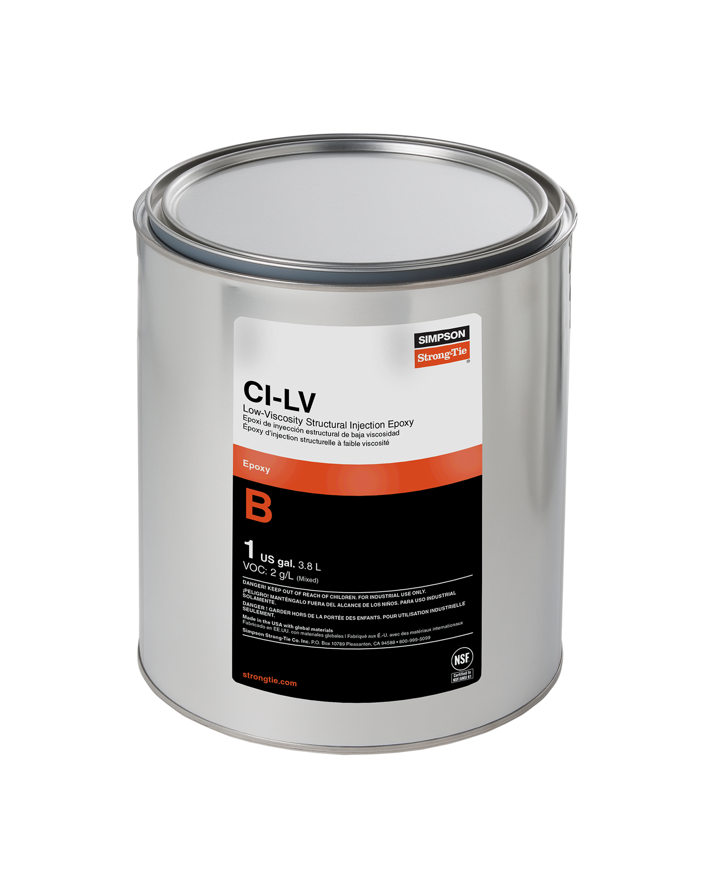 Simpson Strong-Tie CILV32 CI-LV™ Low-Viscosity Structural Injection Epoxy (32 oz.)