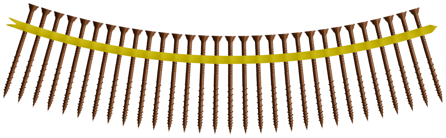 Simpson Strong-Tie DSVR3S Deck-Drive™ DSV WOOD Screw (Collated) — #10 x 3 in. T25 6-Lobe, Red (1000-Qty) (Pack of 100)