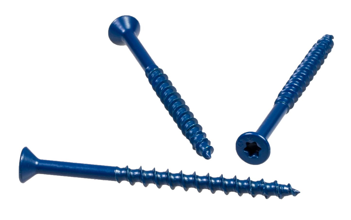 Simpson Strong-Tie TNT18234TF Titen Turbo™ — 3/16 in. x 2-3/4 in. 6-Lobe Flat-Head Concrete and Masonry Screw, Blue (100-Qty) (Pack of 5)