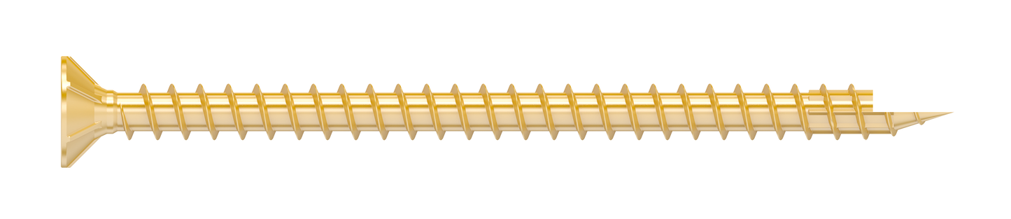 Simpson Strong-Tie SDCF22434 Strong-Drive® SDCF TIMBER-CF Screw — 0.315 in. x 4-3/4 in. T40, Yellow Zinc (250-Qty)