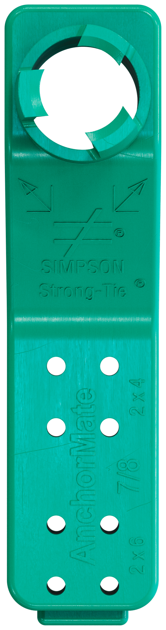 Simpson Strong-Tie AM 7/8 AnchorMate® 7/8-in. Dia. Anchor Bolt Holder — Green (100-Qty) (Pack of 60)