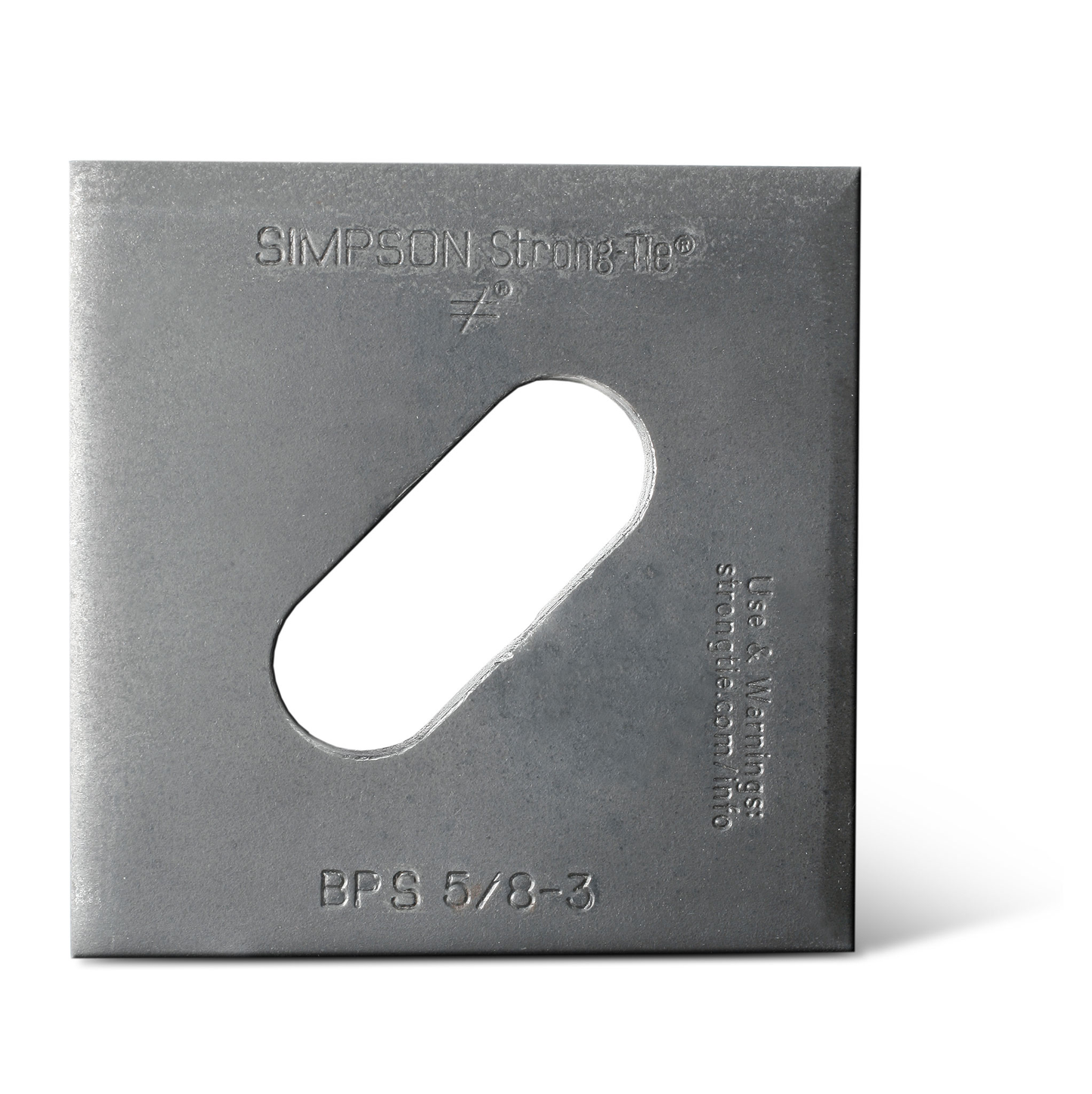 Simpson Strong-Tie BPS 5/8-3 BPS 3 in. x 3 in. Slotted Bearing Plate with 5/8 in. Bolt Dia. (Pack of 50)