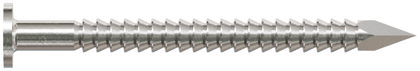 Simpson Strong-Tie S4ACN1 Common Nail, Annular Ring Shank — 1-1/2-in. x .113-in. Type 304 Stainless Steel (1 lb.) (Pack of 10)