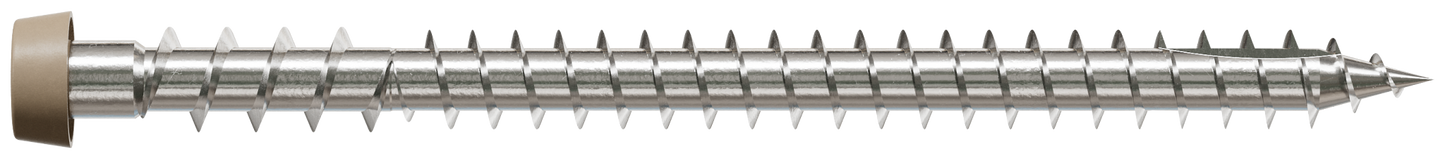 Simpson Strong-Tie DCU234P305TN02 Deck-Drive™ DCU COMPOSITE Screw — #10 x 2-3/4 in. T20, Type 305, Tan 02 (350-Qty) (Pack of 6)