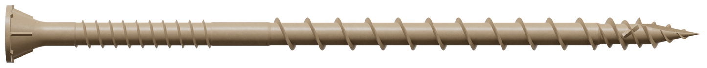 Simpson Strong-Tie DSVT4MB Deck-Drive™ DSV WOOD Screw — #10 x 4 in. T-25, Flat Head, Quik Guard®, Tan (1000-Qty)