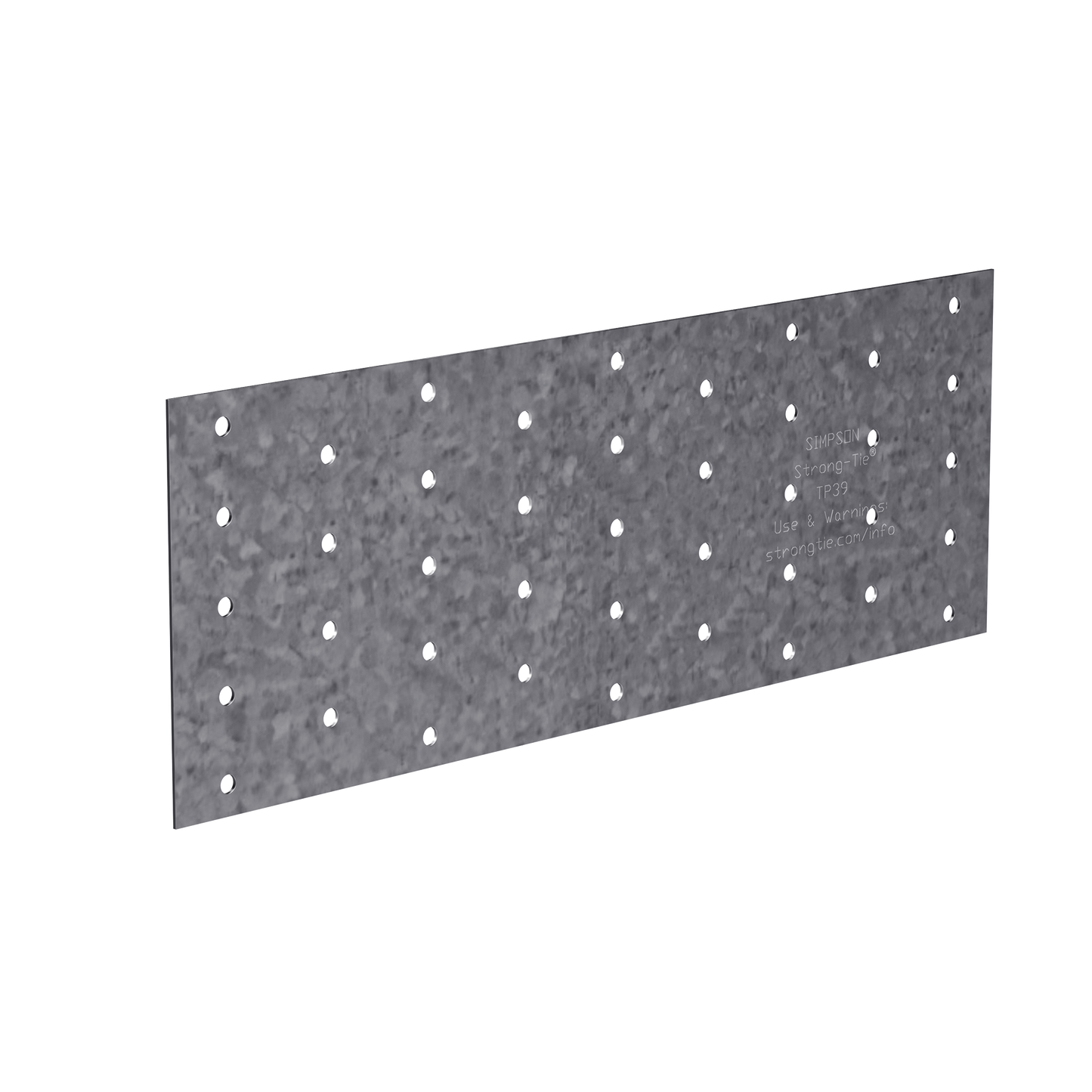 Simpson Strong-Tie TP39 TP 3-1/2 in. x 9 in. 20-Gauge Galvanized Tie Plate