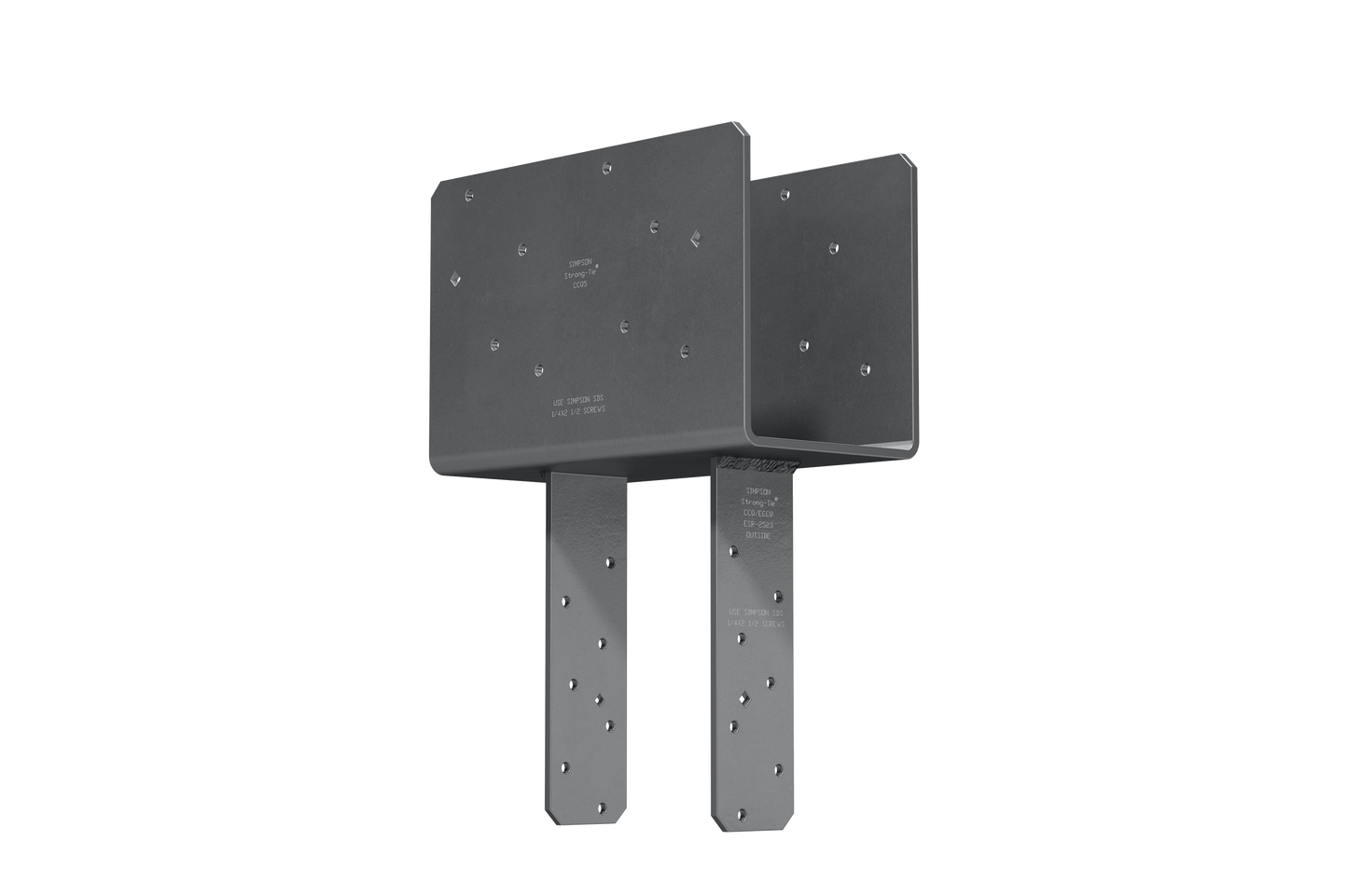 Simpson Strong-Tie CCQ5-4SDS2.5 CCQ™ Column Cap for 5-1/8 in. Beam, 4x Post with Strong-Drive® SDS Screws