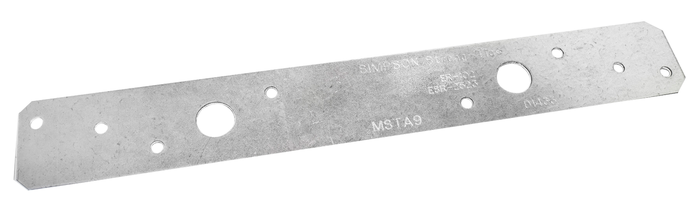 Simpson Strong-Tie MSTA9 MSTA 9-in. 18-Gauge Galvanized Medium Strap Tie (Pack of 13000)