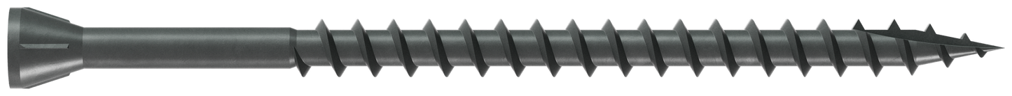 Simpson Strong-Tie DTHQ3S Trim-Head Screw, Type-17 Point — #8 x 3 in. #2U Square Drive, Quik Guard® (1000-Qty) (Pack of 100)