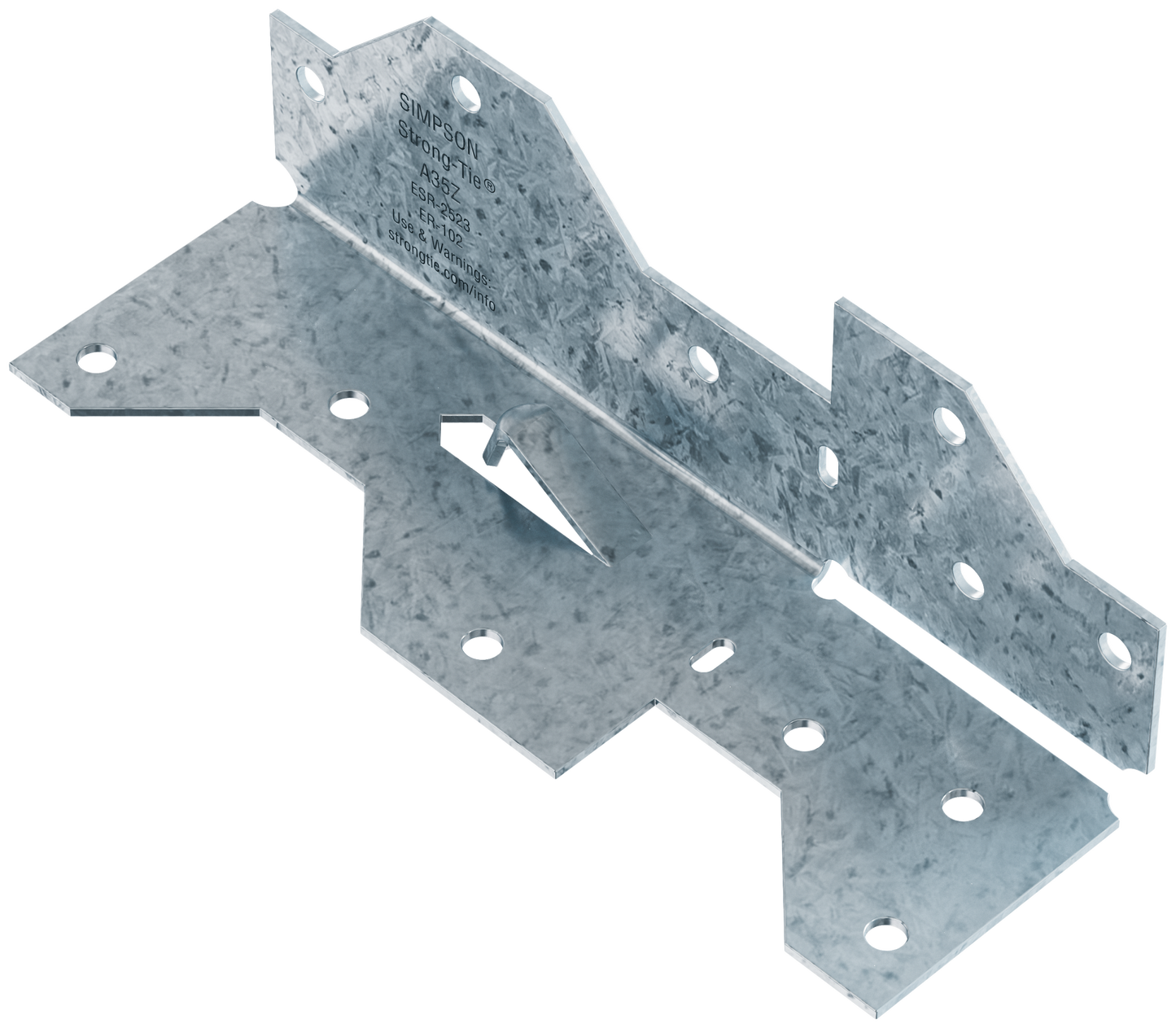 Simpson Strong-Tie A35Z 1-7/16 in. x 4-1/2 in. ZMAX® Galvanized Framing Angle (Pack of 100)