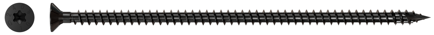 Simpson Strong-Tie SDCF10X240-R30 Strong-Drive® SDCF TIMBER-CF Screw — 0.390 in. x 9-1/2 in. T50, E-Coat® (30-Qty) (Pack of 6)