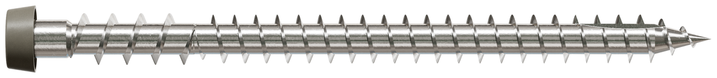 Simpson Strong-Tie DCU234P316GR Deck-Drive™ DCU COMPOSITE Screw — #10 x 2-3/4 in. T20, Type 316, Gray (350-Qty)