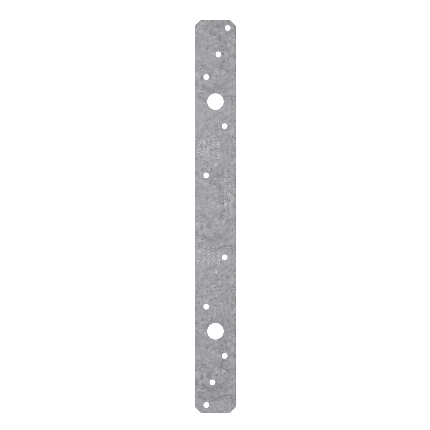 Simpson Strong-Tie MSTA12 MSTA 12-in. 18-Gauge Galvanized Medium Strap Tie (Pack of 11700)