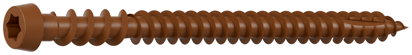 Simpson Strong-Tie DCU234RDMB Deck-Drive™ DCU COMPOSITE Screw — #10 x 2-3/4 in. T20, Quik Guard®, Red (1750-Qty) (Pack of 64)
