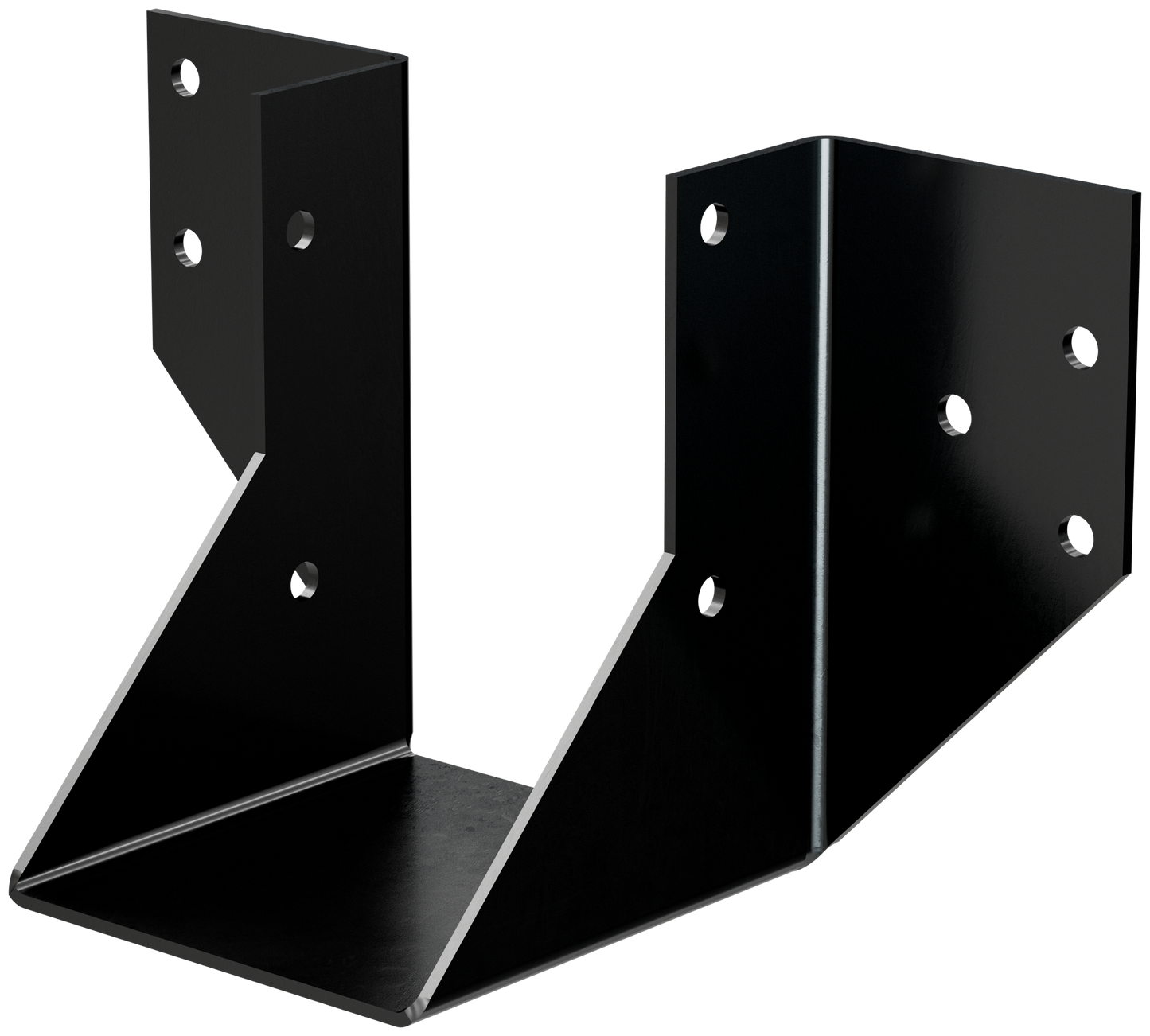 Simpson Strong-Tie OHU46-SDS3 OHU® Black Powder-Coated Ornamental Joist Hanger for 4x6 with Strong-Drive® SDS Screws