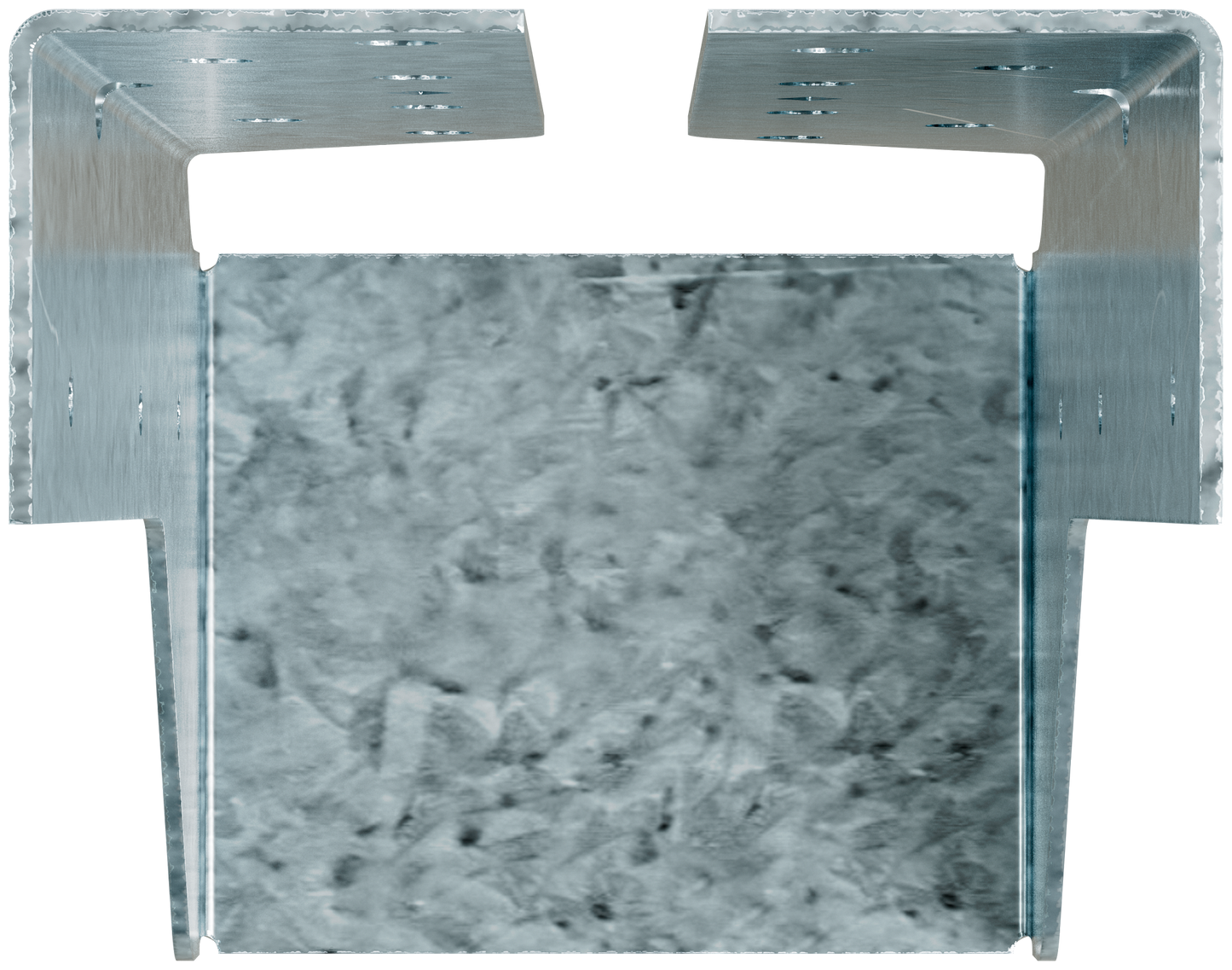 Simpson Strong-Tie HUCQ410Z-SDSG HUCQ ZMAX® Galvanized Heavy Face-Mount Concealed-Flange Joist Hanger for 4x10 w/ Screws (Pack of 15)
