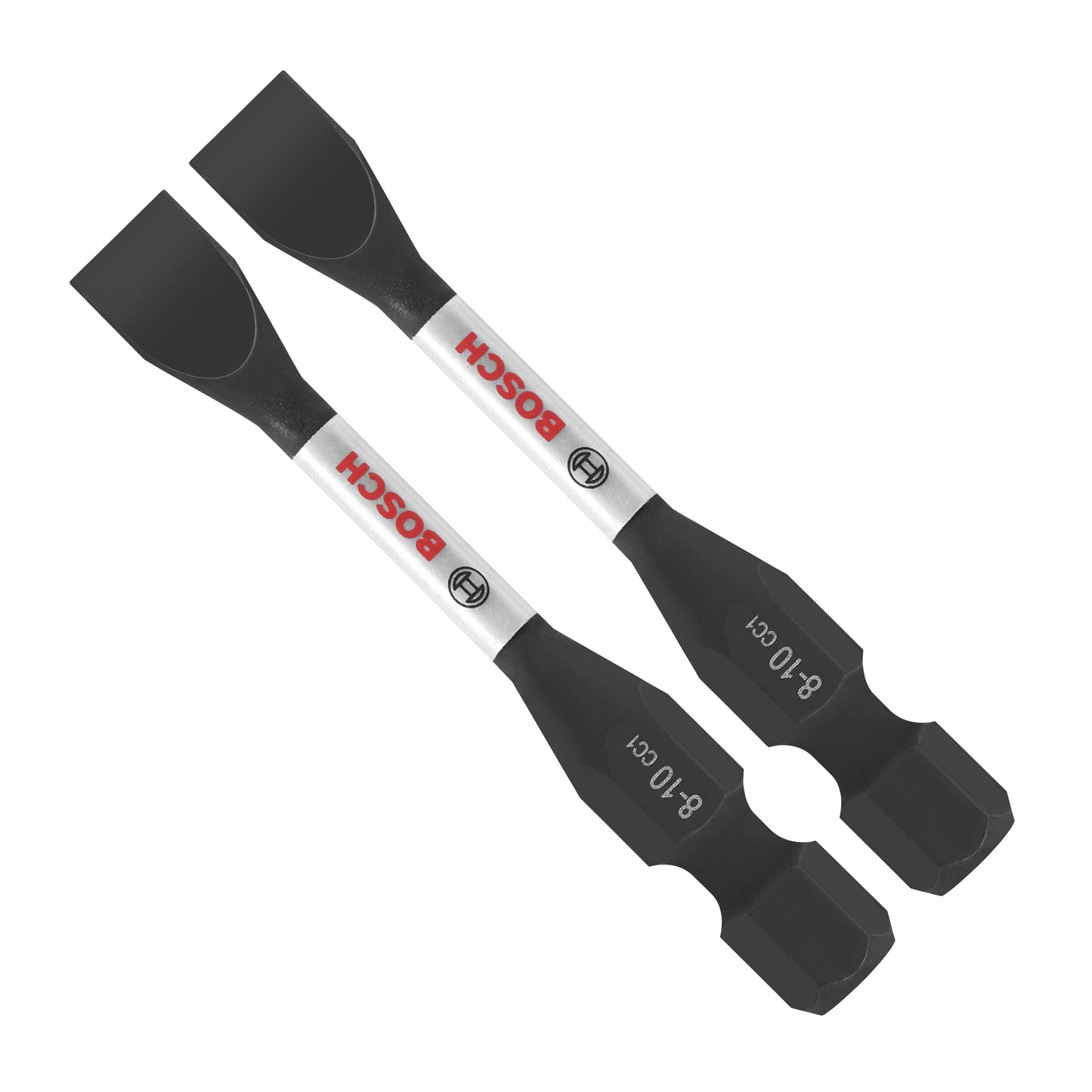 BOSCH ITDSL810202 2 pc. Driven 2 In. Impact Slotted #8-10 Power Bits