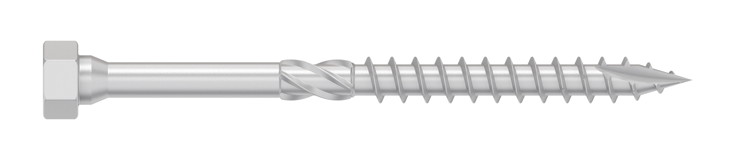 Simpson Strong-Tie SDHR27400 Strong-Drive® SDHR COMBO-HEAD Screw — 0.275 in. x 4 in., Blue Zinc (100-Qty)