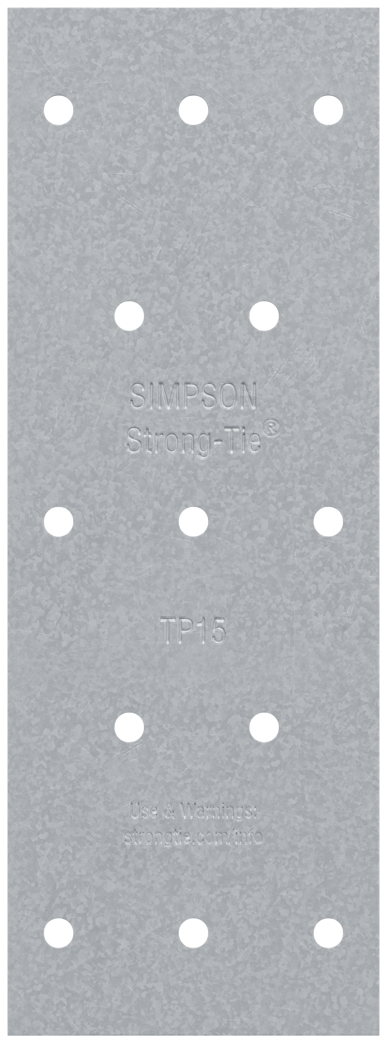 Simpson Strong-Tie TP15 TP 1-13/16 in. x 5 in. 20-Gauge Galvanized Tie Plate (Pack of 150)
