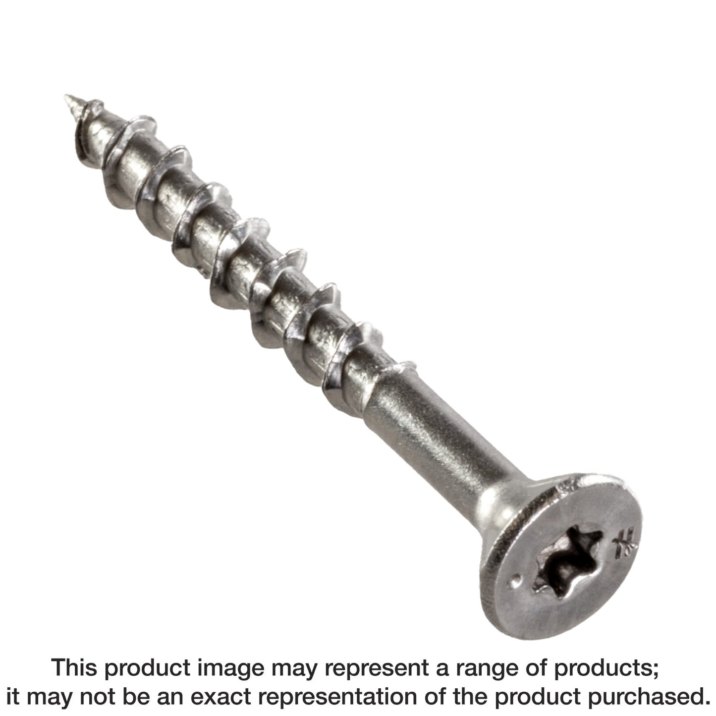 Simpson Strong-Tie T08162WP-RP340 Deck-Drive™ DWP WOOD SS Screw — #8 x 1-5/8 in. T20, Flat Head, Type 316 (340-Qty)