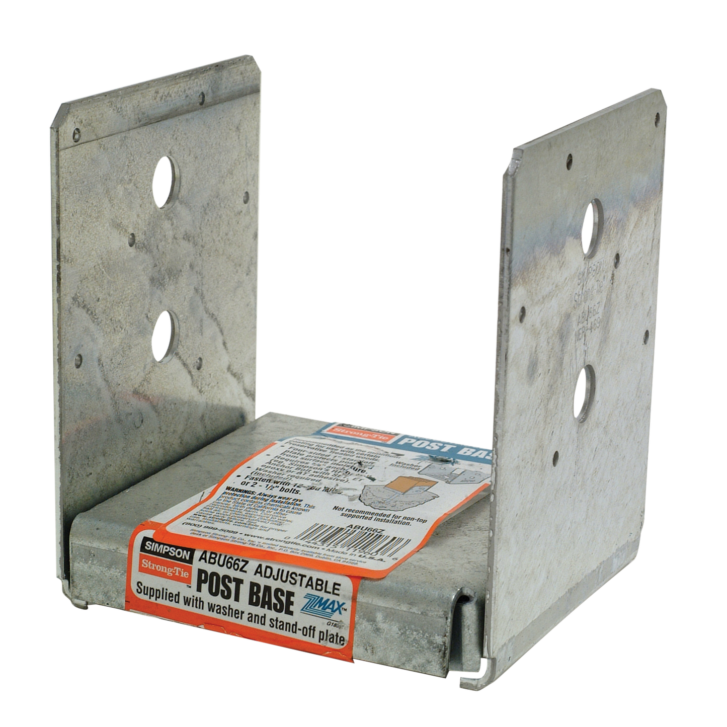 Simpson Strong-Tie ABU66Z ABU ZMAX® Galvanized Adjustable Standoff Post Base for 6x6 (Pack of 240)