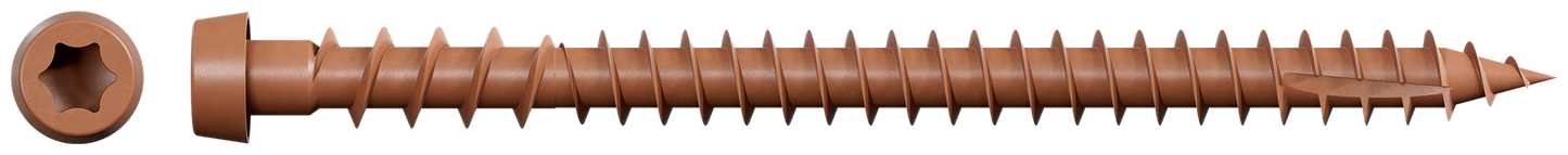 Simpson Strong-Tie DCU234STN03 Deck-Drive™ DCU COMPOSITE Screw (Collated) — #10 x 2-3/4 in. Quik Guard® Tan 03 (1000-Qty) (Pack of 100)