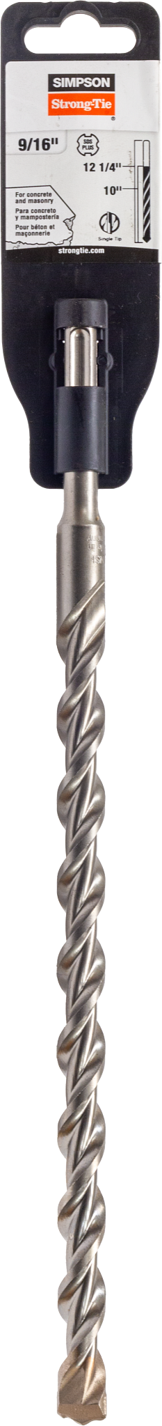 Simpson Strong-Tie MDPL05612 9/16 in. x 12-1/4 in. SDS-plus® Shank Drill Bit