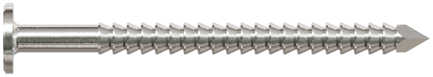 Simpson Strong-Tie T3KR51 Premium Siding Nail — 1-1/4-in. x 5/32-in. Head Dia., Type 316 Stainless Steel (1 lb.)