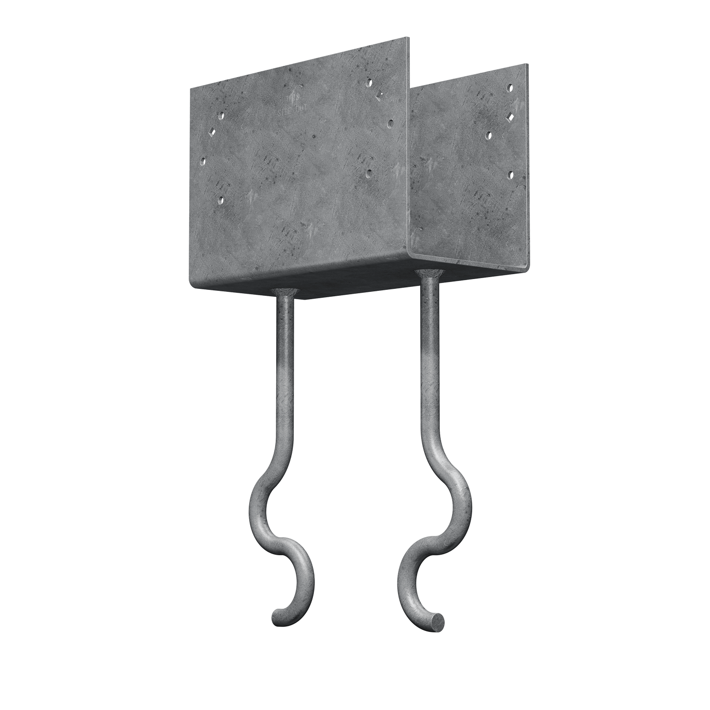 Simpson Strong-Tie CCQM5.50-SDSHDG CCQM® Hot-Dip Galvanized Column Cap for 5-1/2 in. Beam, with Strong-Drive® SDS Screws (Pack of 2)