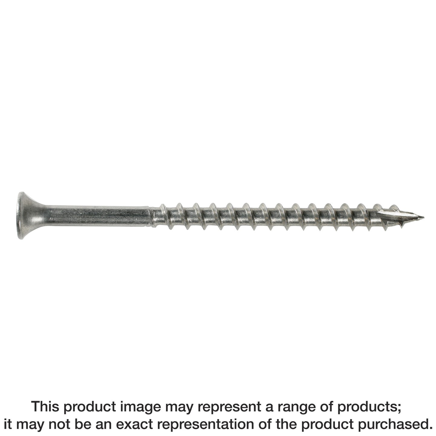 Simpson Strong-Tie T10300DBB Bugle-Head Wood Screw, Square Drive — #10 x 3 in. #2 Square, Type 316 (1500-Qty) (Pack of 64)