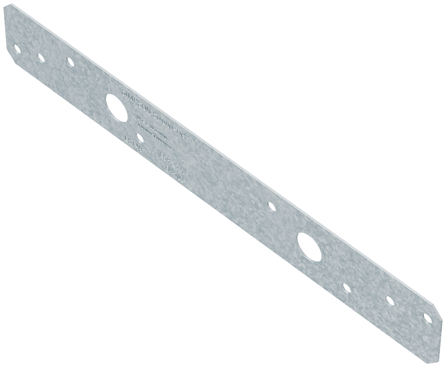 Simpson Strong-Tie LSTA9 LSTA 1-1/4 in. x 9 in. 20-Gauge Galvanized Strap Tie (Pack of 50)