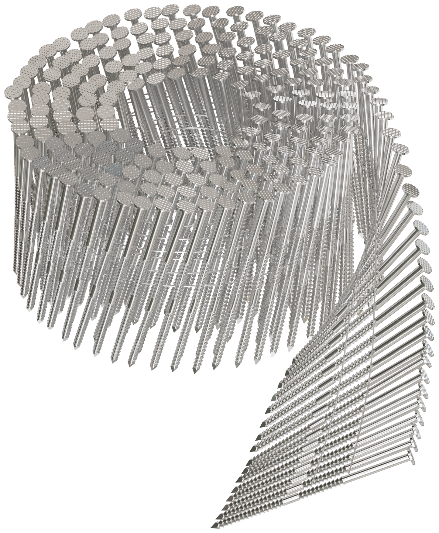 Simpson Strong-Tie T13A250SNJ 15° Wire Coil, Full Round Head, Ring-Shank Siding Nail — 2-1/2 in. Type 316 (1800-Qty)