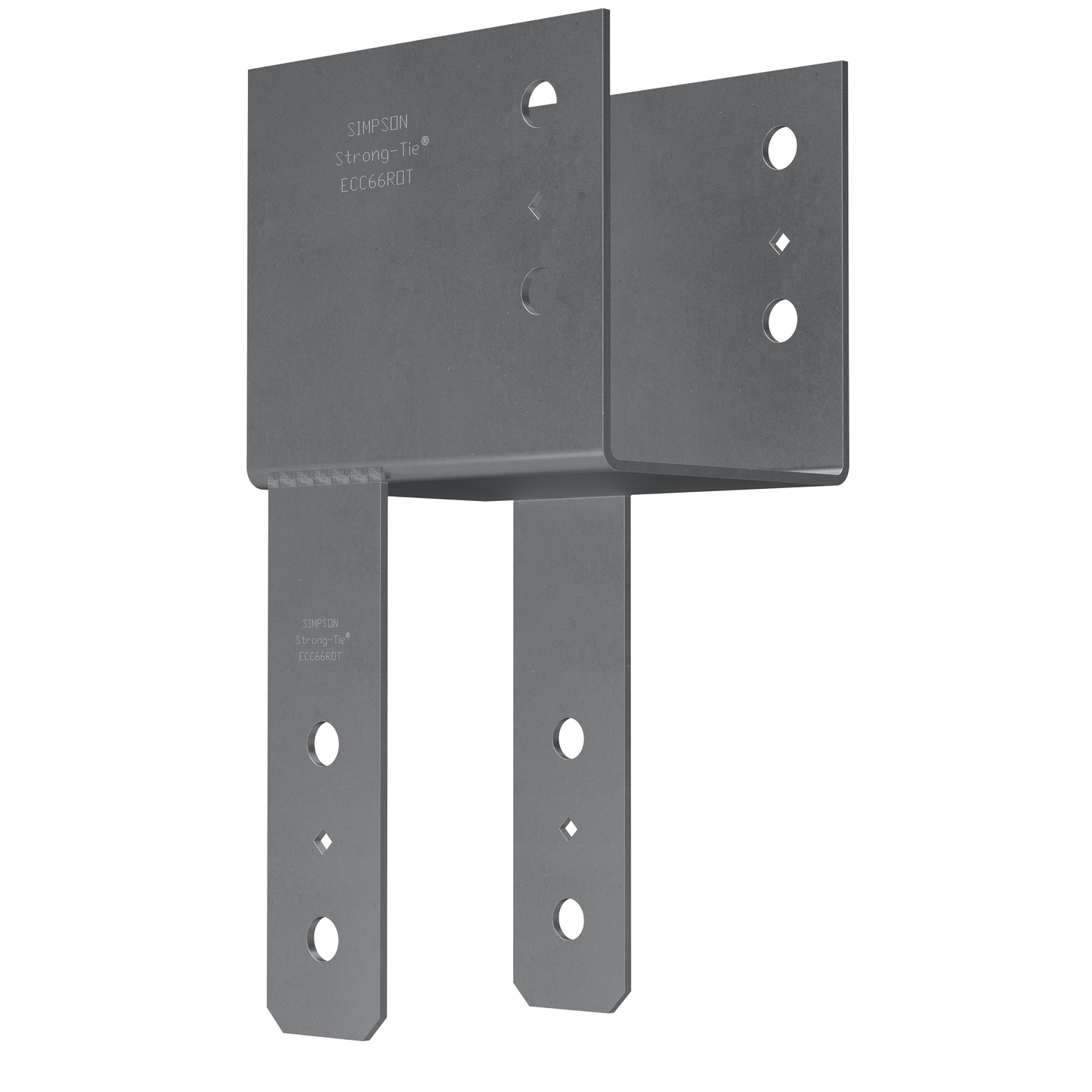 Simpson Strong-Tie ECC66ROT ECC End Column Cap for 6x Beam, 6x Post with Rotated Straps