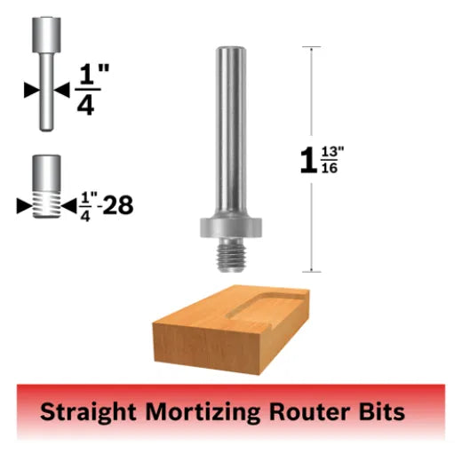 BOSCH 82816MC 1/4 In. Mortising Arbor (Router Bit)