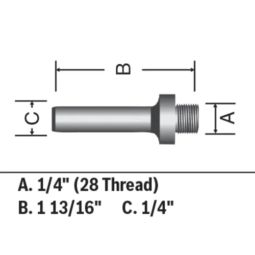 BOSCH 82816MC 1/4 In. Mortising Arbor (Router Bit)