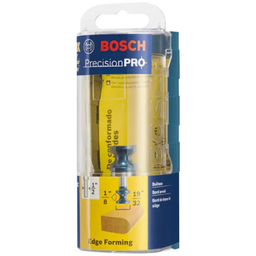 BOSCH 84432MC 1/4 In. 19/32 In. x 1/2 In. Carbide-Tipped Bullnose Router Bit