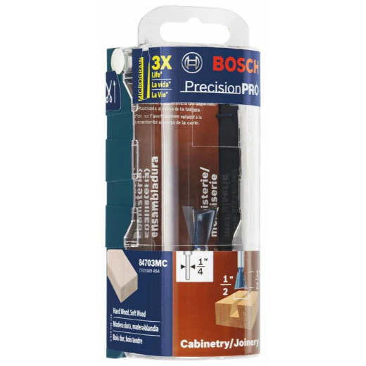 BOSCH 84703MC 14° x 1/2 In. Carbide Tipped Dovetail Bit