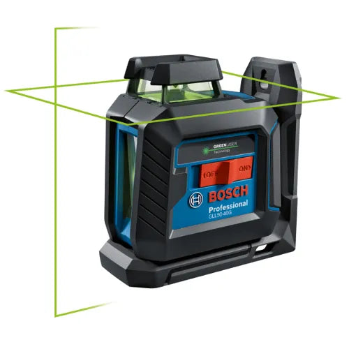 Láser de líneas cruzadas autonivelante de haz verde BOSCH GLL50-40G de 360 grados