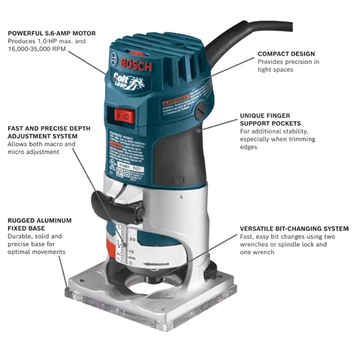 BOSCH PR20EVS 120V Variable-Speed Palm Router