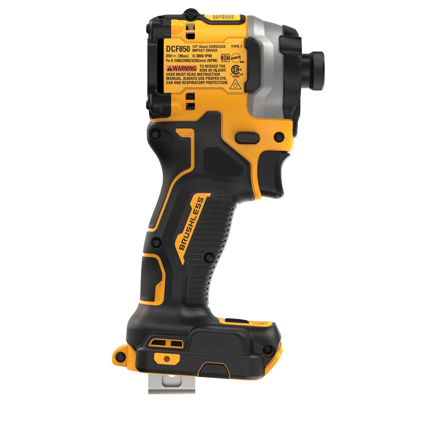 DeWalt Atomic 20V MAX* 1/4 in Brushless Cordless 3-Speed Impact Driver (Tool Only) - DCF850B