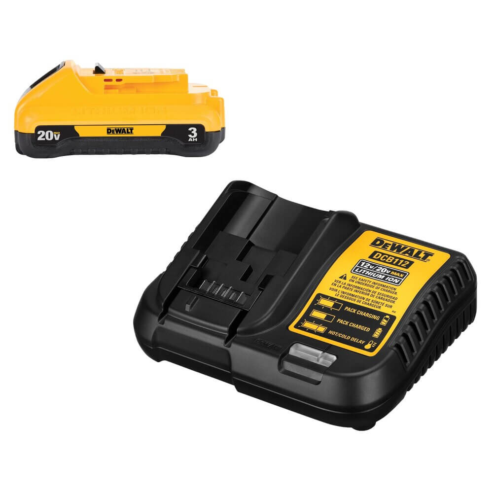 DEWALT DCB230C 20V MAX Battery Pack with Charger, 3-Ah