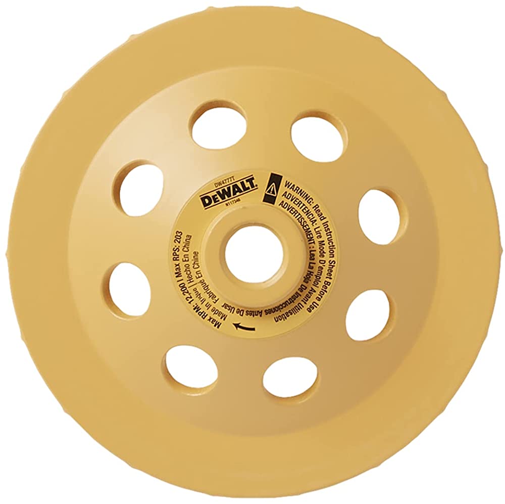 DEWALT Grinding Wheel, Diamond Cup, 5-Inch (DW4777T)